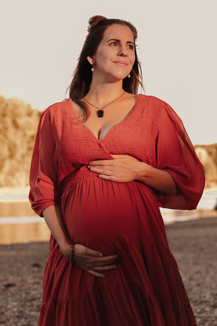 Lisa Fox, schwanger mit ihrem eigenen Kind